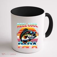 Fishing Dad Papa Reel Cool Papa Fisher FatherS Day Gift Gift Coffee Mug thumb 1