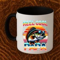 Fishing Dad Papa Reel Cool Papa Fisher FatherS Day Gift Gift Coffee Mug thumb 2