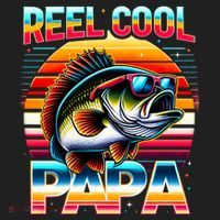 Fishing Dad Papa Reel Cool Papa Fisher FatherS Day Gift Gift Beanie thumb 2