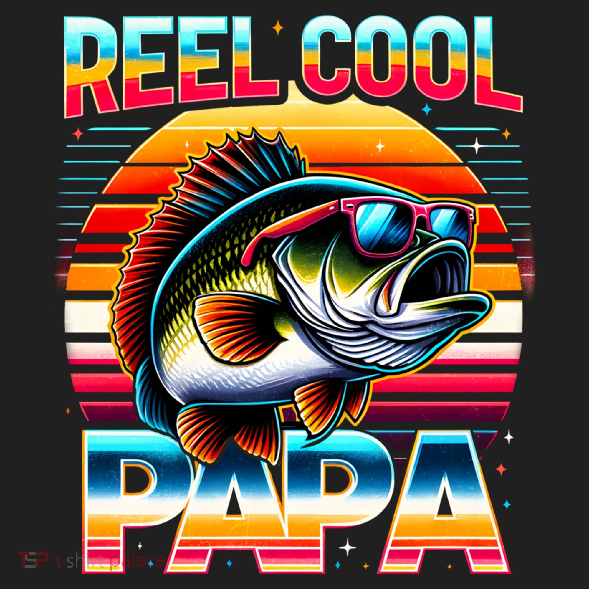 Fishing Dad Papa Reel Cool Papa Fisher FatherS Day Gift Gift Golf Towel