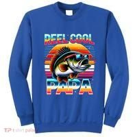 Fishing Dad Papa Reel Cool Papa Fisher FatherS Day Gift Gift Sweatshirt thumb 0