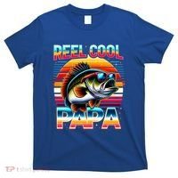 Fishing Dad Papa Reel Cool Papa Fisher FatherS Day Gift Gift T-Shirt thumb 0