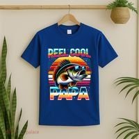 Fishing Dad Papa Reel Cool Papa Fisher FatherS Day Gift Gift T-Shirt thumb 2
