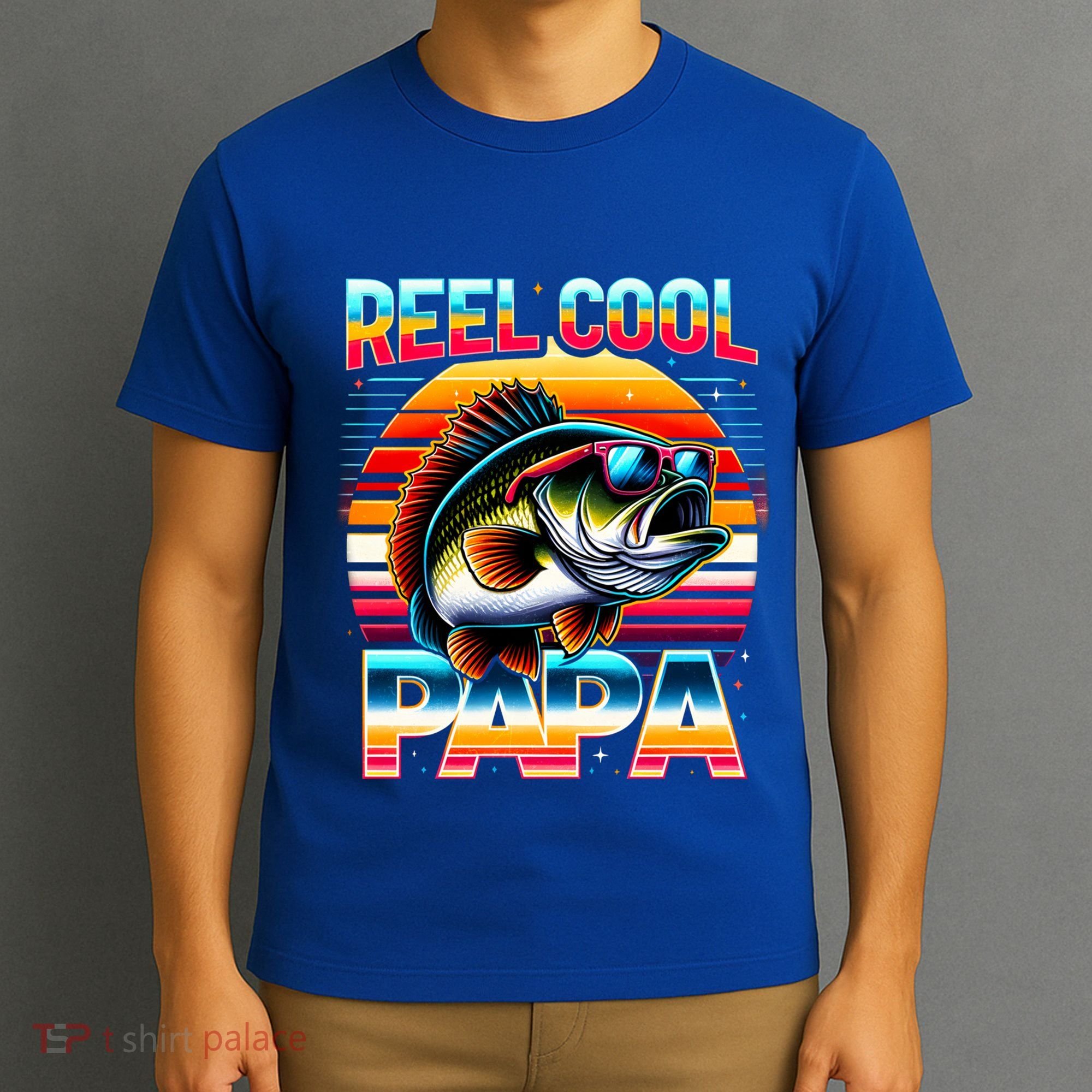 Fishing Dad Papa Reel Cool Papa Fisher FatherS Day Gift Gift T-Shirt