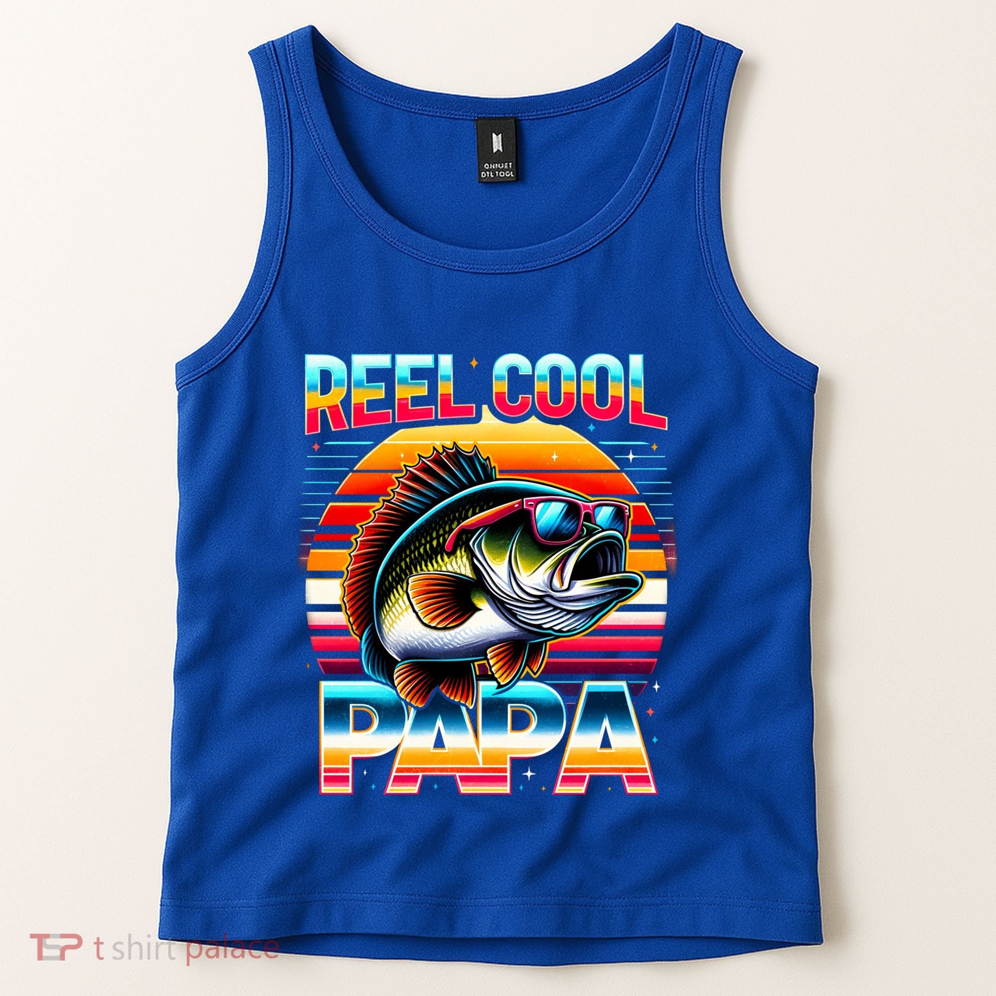 Fishing Dad Papa Reel Cool Papa Fisher FatherS Day Gift Gift Tank Top