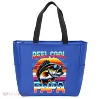 Fishing Dad Papa Reel Cool Papa Fisher FatherS Day Gift Gift Tote Bag thumb 0