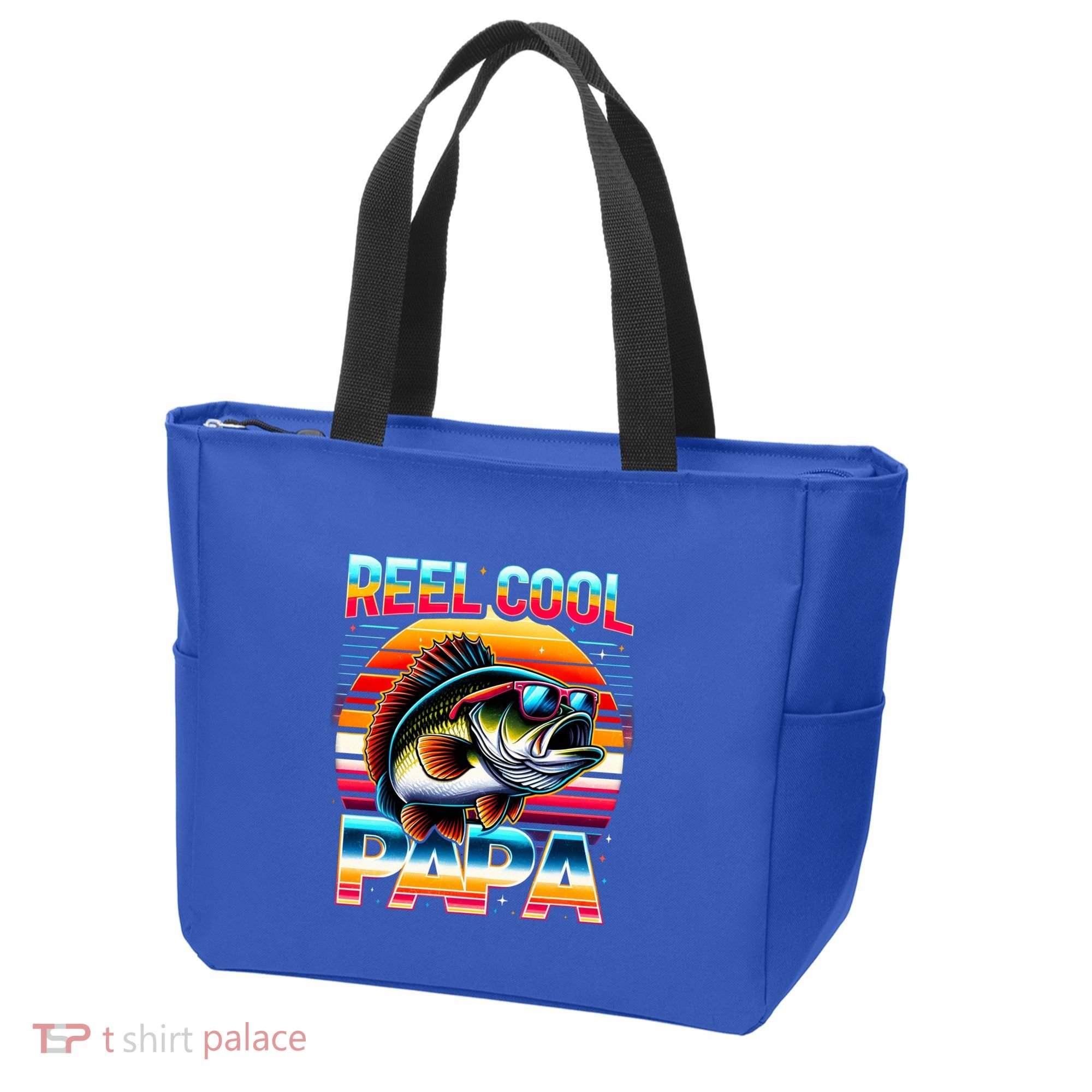 Fishing Dad Papa Reel Cool Papa Fisher FatherS Day Gift Gift Tote Bag