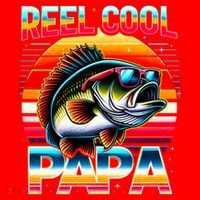 Fishing Dad Papa Reel Cool Papa Fisher FatherS Day Gift Gift Santa Hat thumb 1