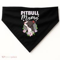 Funny Dog Pitbull Pittie Pitbull Mama USA-Made Doggie Bandana thumb 0
