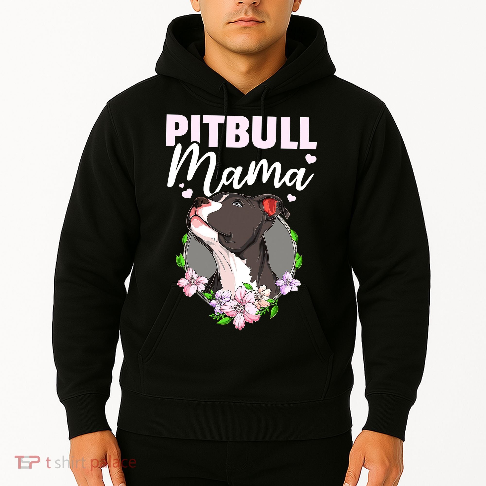 Funny Dog Pitbull Pittie Pitbull Mama Hoodie
