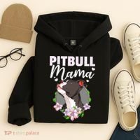 Funny Dog Pitbull Pittie Pitbull Mama Hoodie thumb 4
