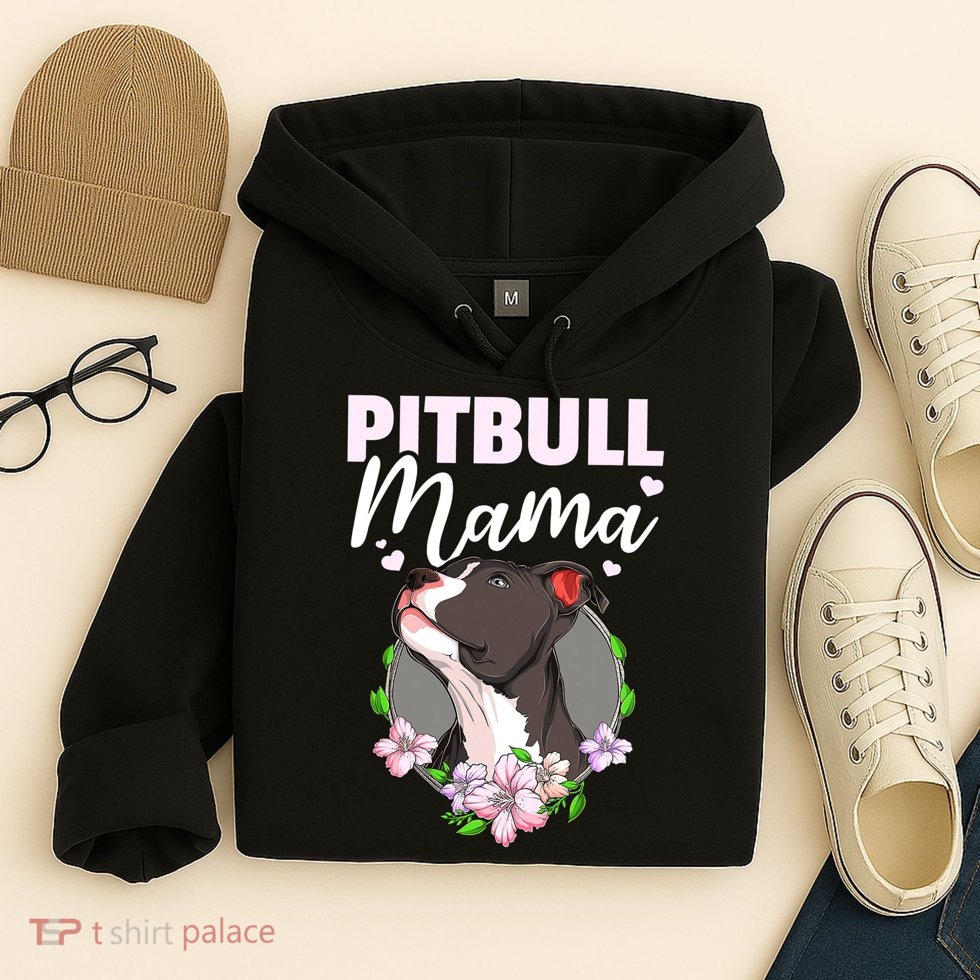 Funny Dog Pitbull Pittie Pitbull Mama Hoodie