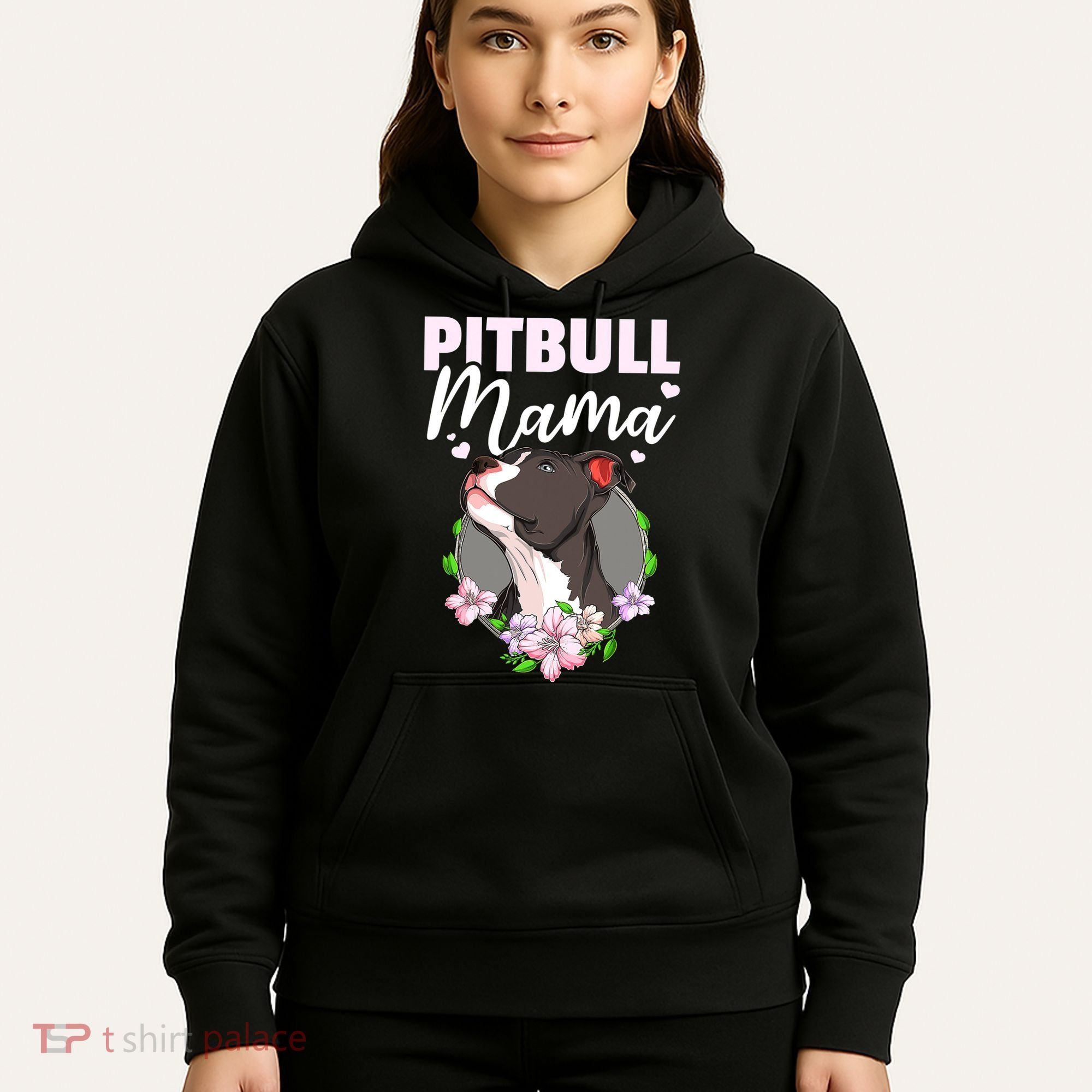 Funny Dog Pitbull Pittie Pitbull Mama Hoodie