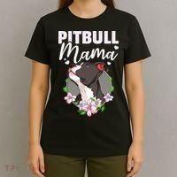 Funny Dog Pitbull Pittie Pitbull Mama T-Shirt thumb 4