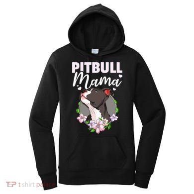 Funny Dog Pitbull Pittie Pitbull Mama Women's Hoodie