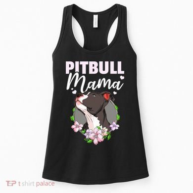 Funny Dog Pitbull Pittie Pitbull Mama Women's Tank Top