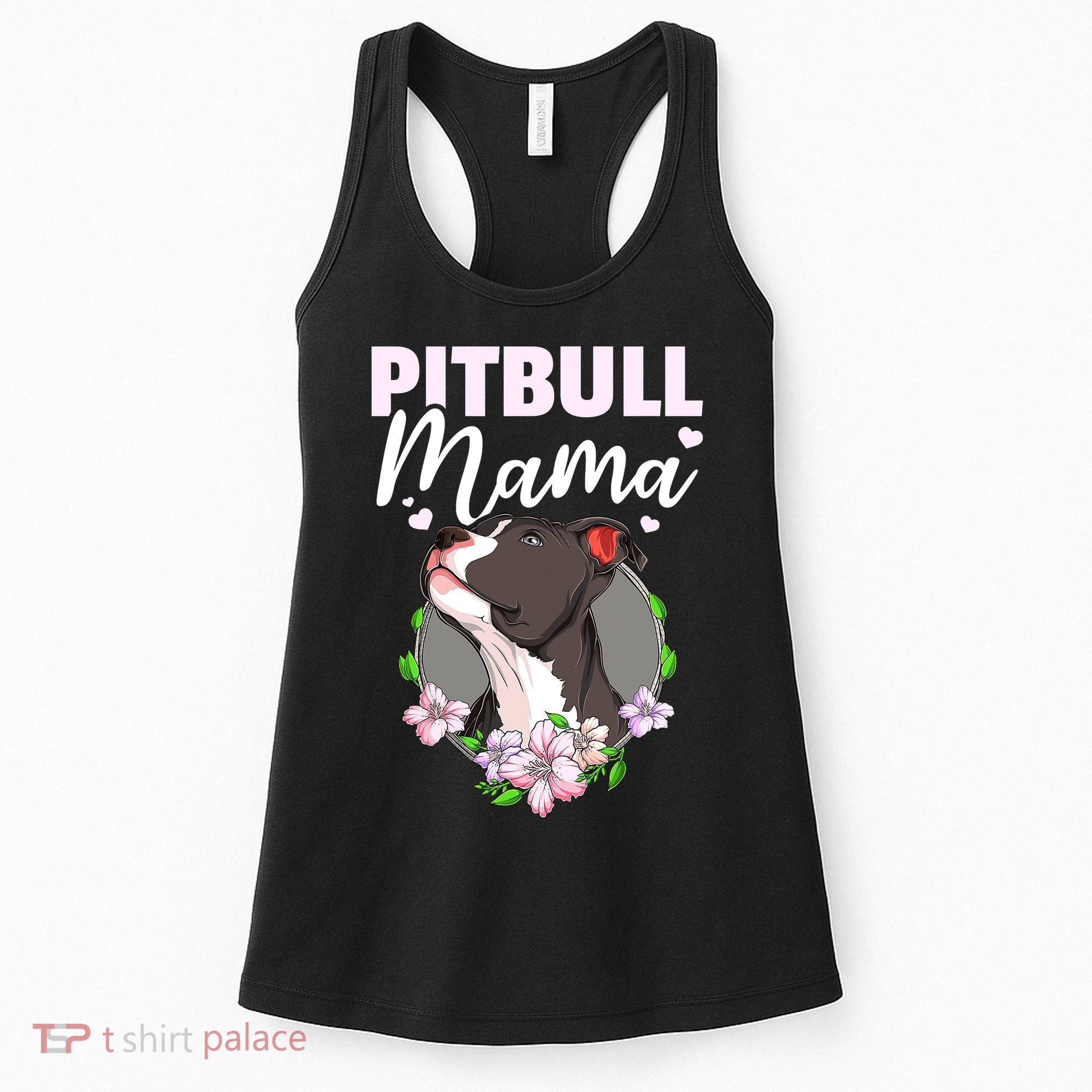 Funny Dog Pitbull Pittie Pitbull Mama Women's Tank Top