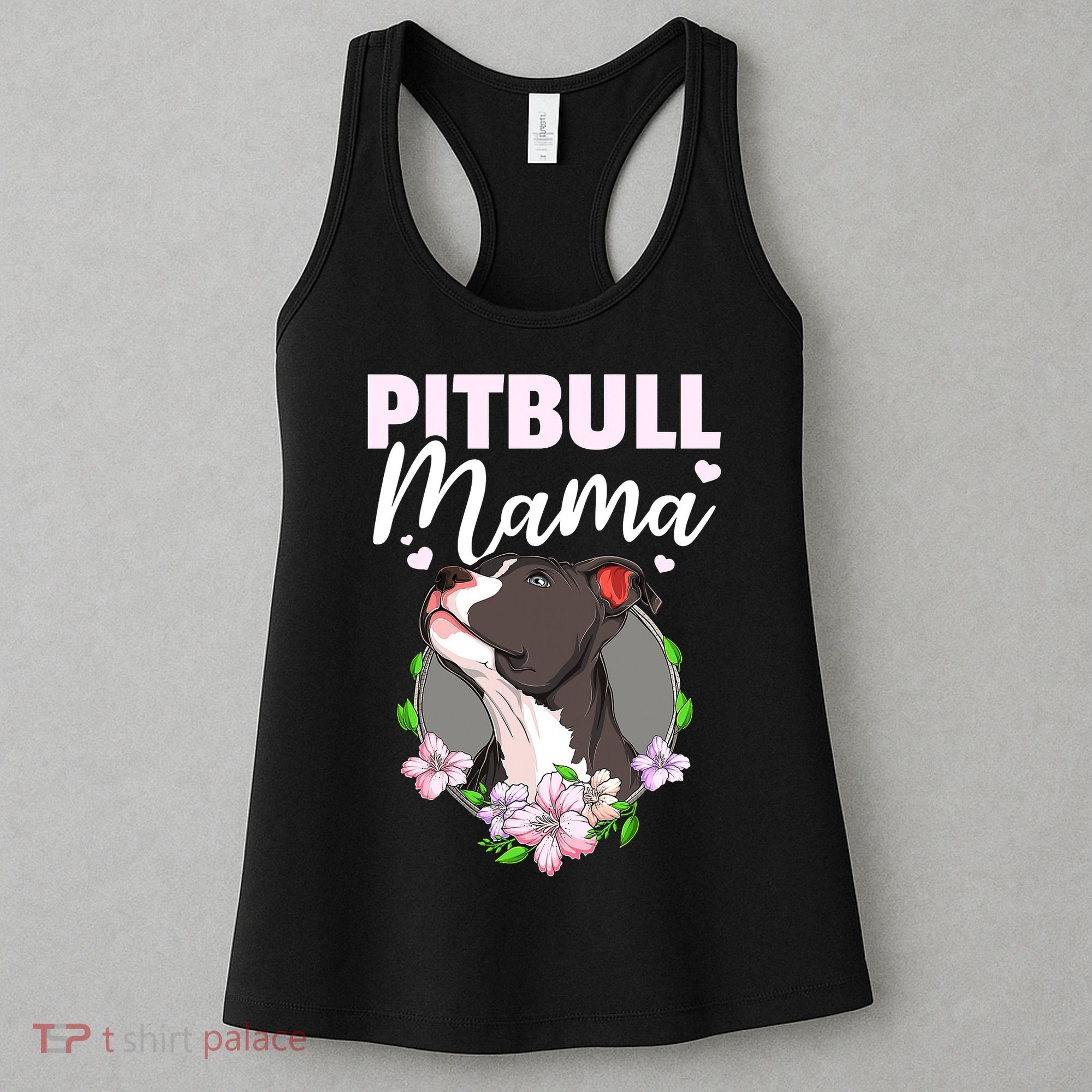 Funny Dog Pitbull Pittie Pitbull Mama Women's Tank Top