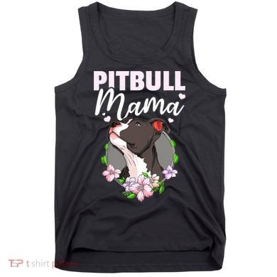 Funny Dog Pitbull Pittie Pitbull Mama Tank Top