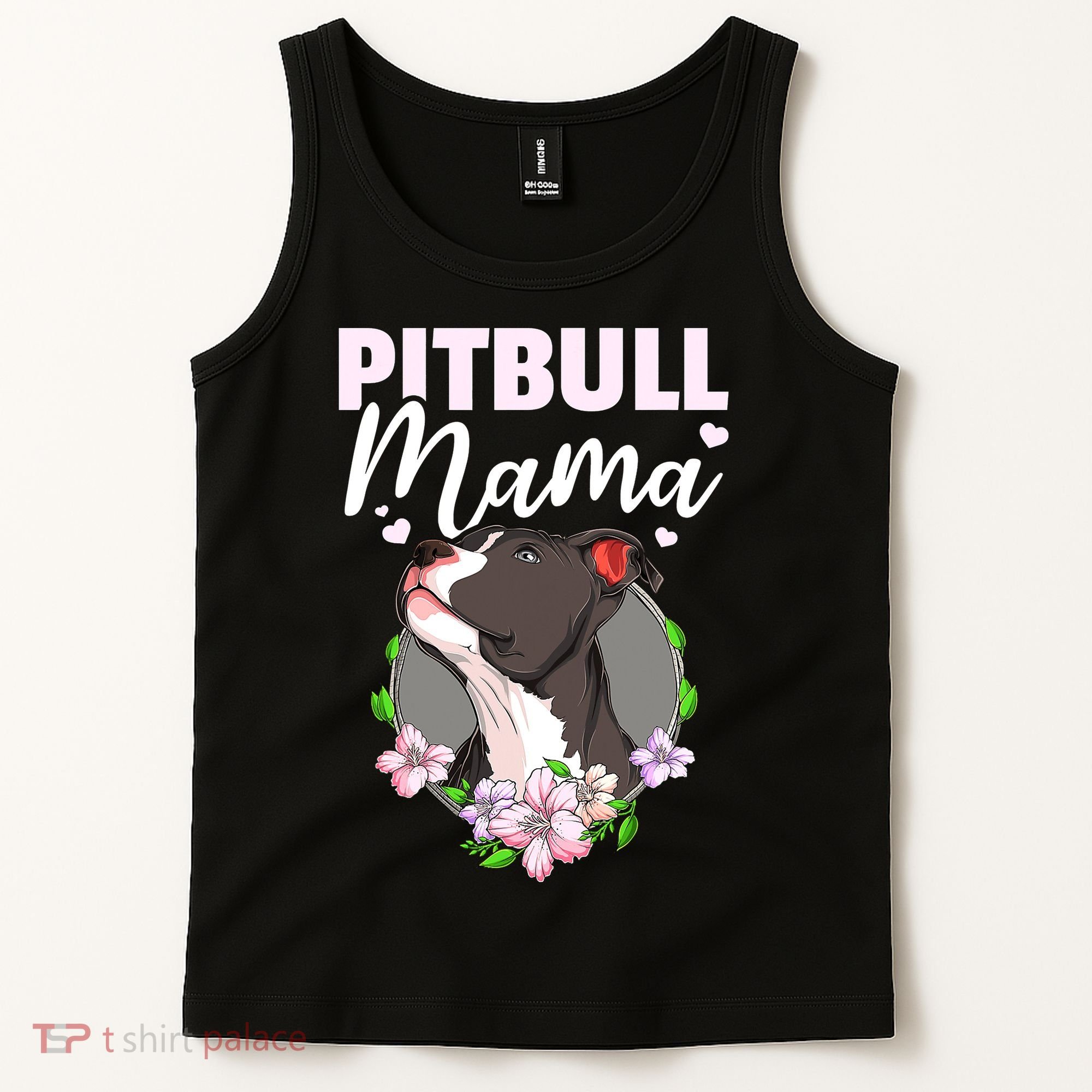 Funny Dog Pitbull Pittie Pitbull Mama Tank Top