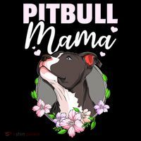 Funny Dog Pitbull Pittie Pitbull Mama Tank Top thumb 6