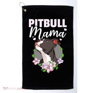 Funny Dog Pitbull Pittie Pitbull Mama Golf Towel