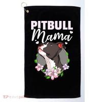 Funny Dog Pitbull Pittie Pitbull Mama Golf Towel thumb 0