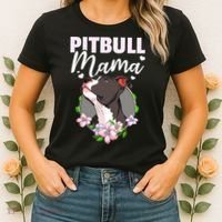 Funny Dog Pitbull Pittie Pitbull Mama Women's T-Shirt thumb 2