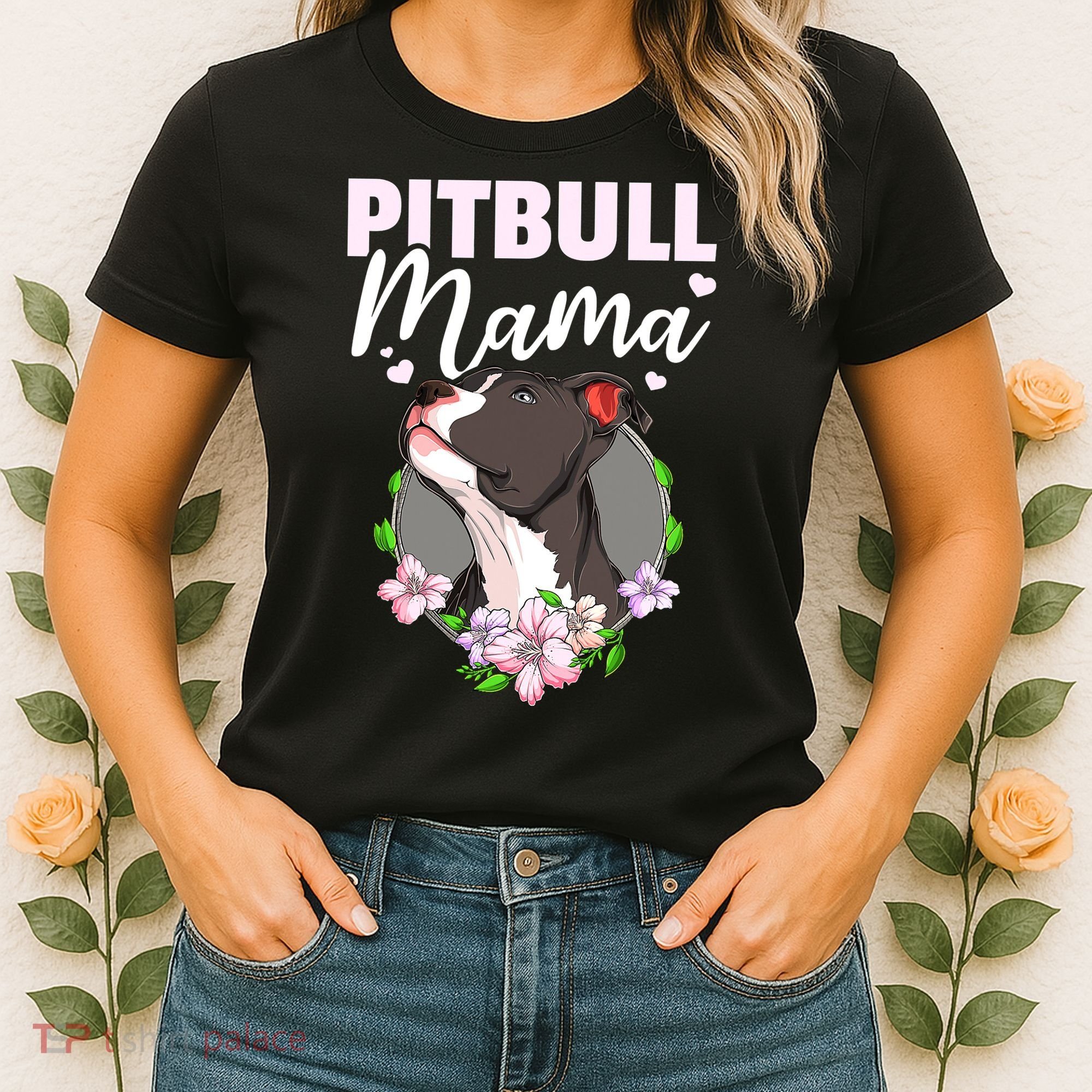 Funny Dog Pitbull Pittie Pitbull Mama Women's T-Shirt