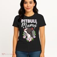 Funny Dog Pitbull Pittie Pitbull Mama Women's T-Shirt thumb 4