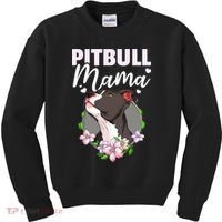 Funny Dog Pitbull Pittie Pitbull Mama Kids Sweatshirt thumb 0