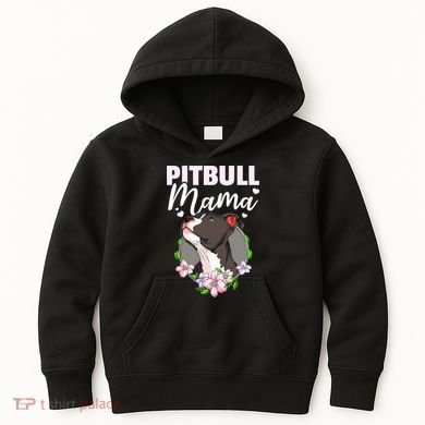 Funny Dog Pitbull Pittie Pitbull Mama Kids Hoodie