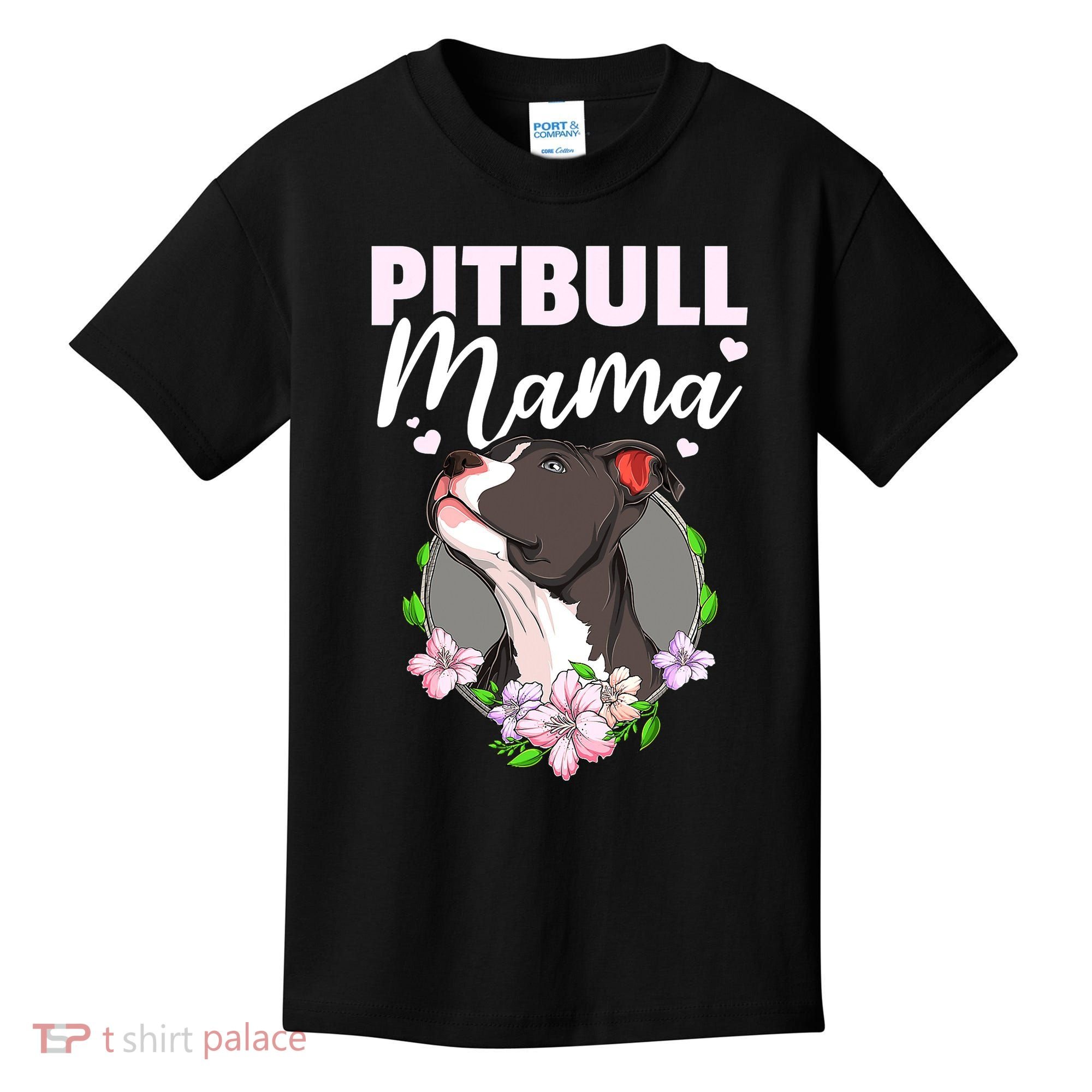 Funny Dog Pitbull Pittie Pitbull Mama Kids T-Shirt