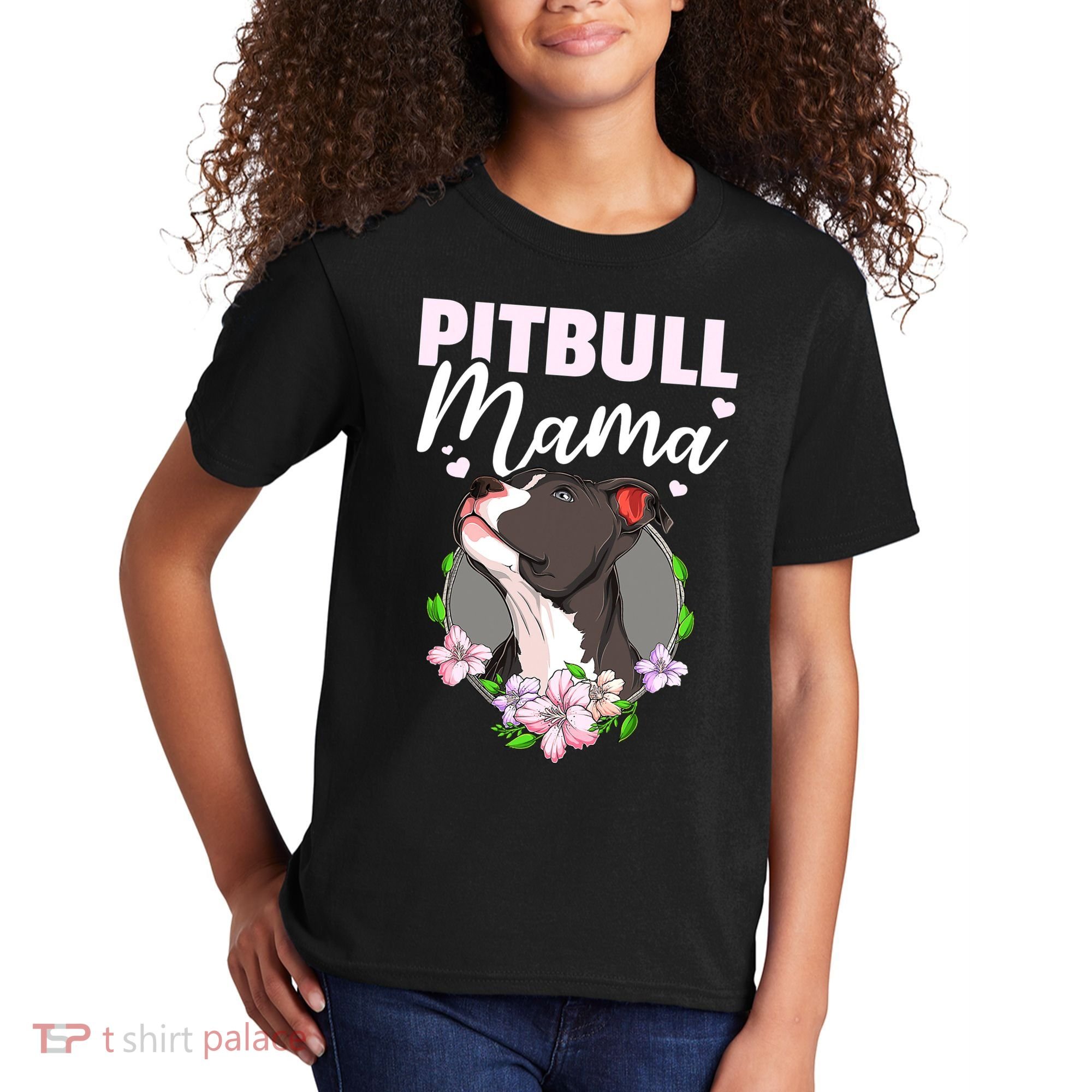 Funny Dog Pitbull Pittie Pitbull Mama Kids T-Shirt
