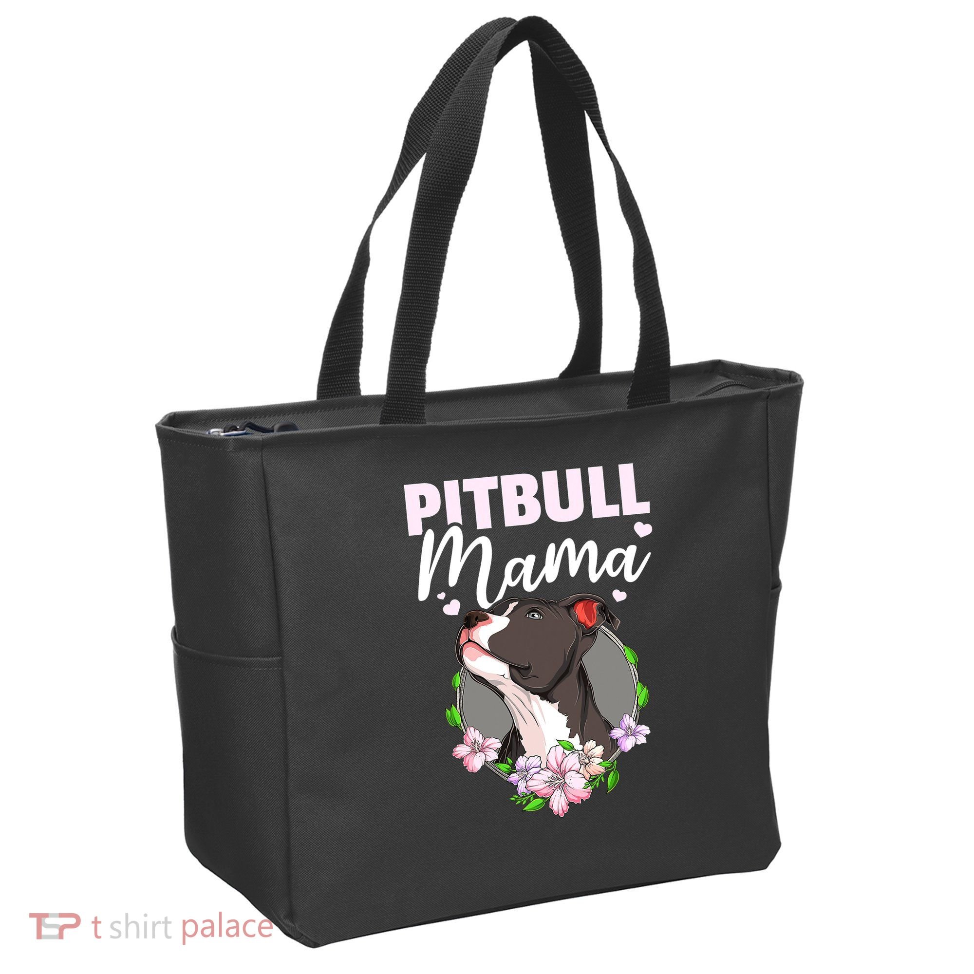 Funny Dog Pitbull Pittie Pitbull Mama Tote Bag