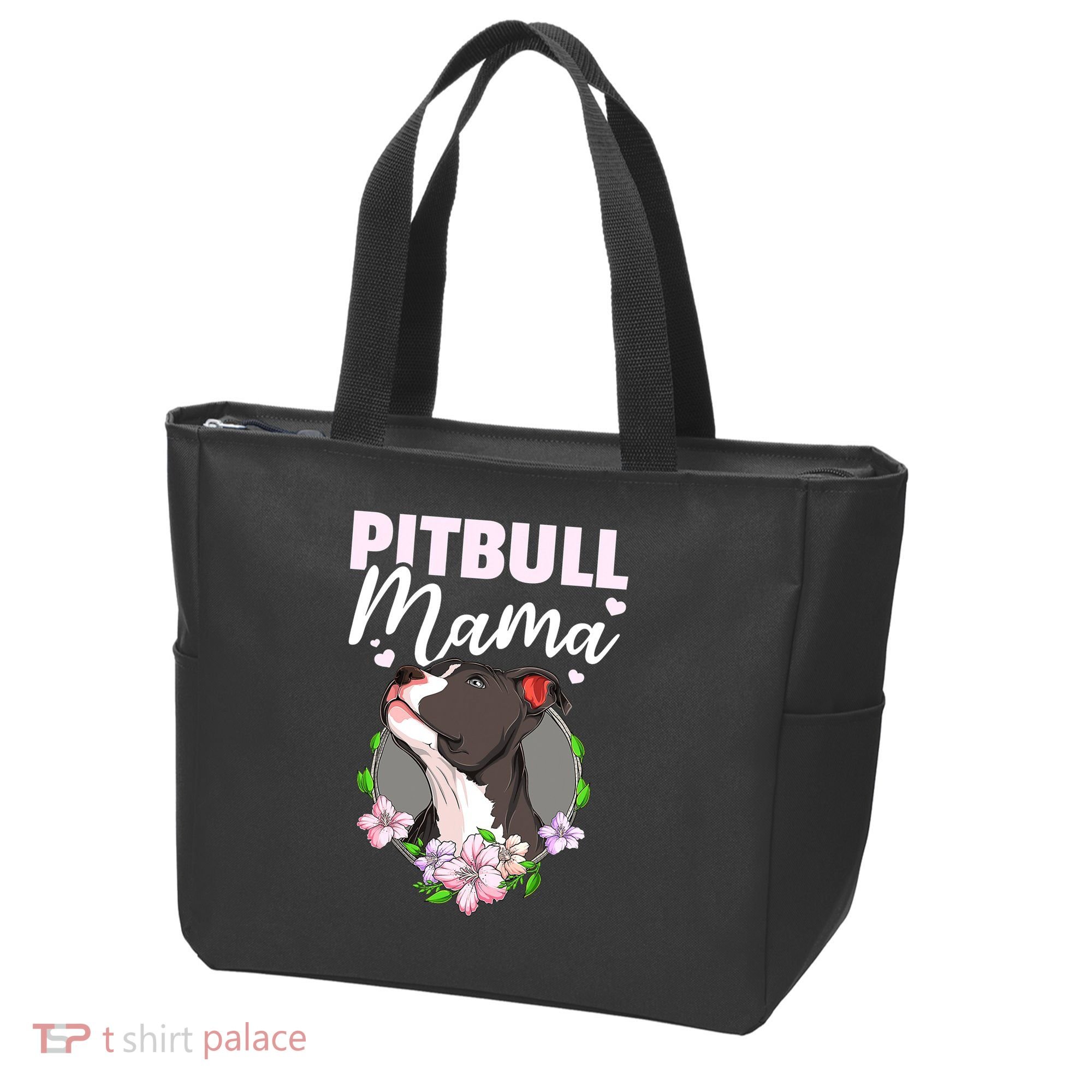 Funny Dog Pitbull Pittie Pitbull Mama Tote Bag