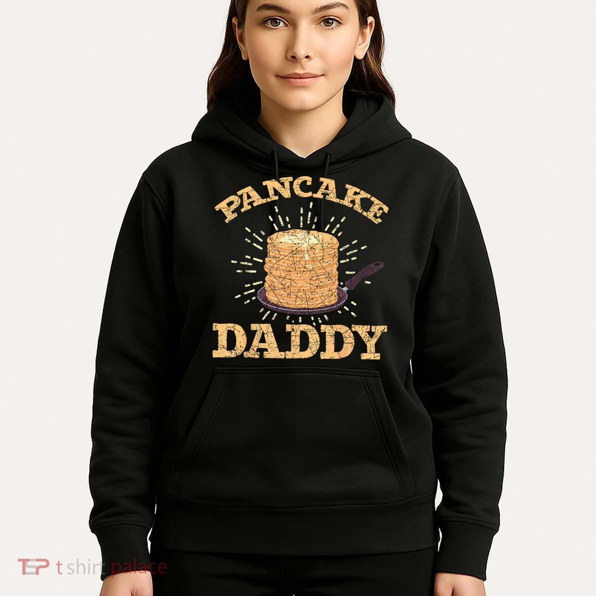 Fathers Day Pancake Daddy Pancake Chef Dad Foodie Pancake Hoodie