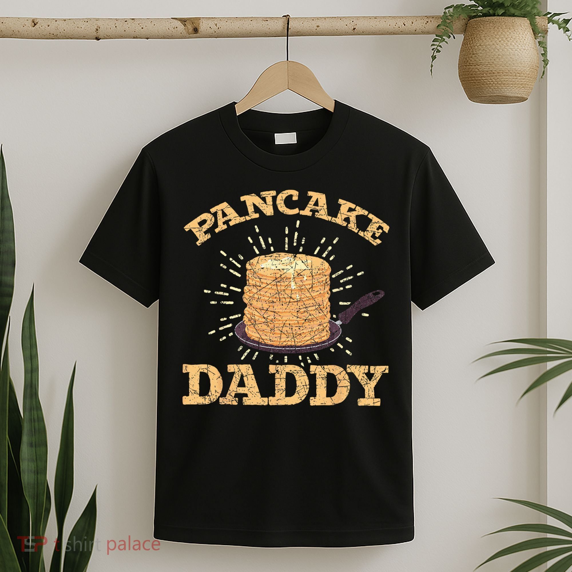 Fathers Day Pancake Daddy Pancake Chef Dad Foodie Pancake T-Shirt
