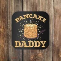 Fathers Day Pancake Daddy Pancake Chef Dad Foodie Pancake Coaster thumb 0