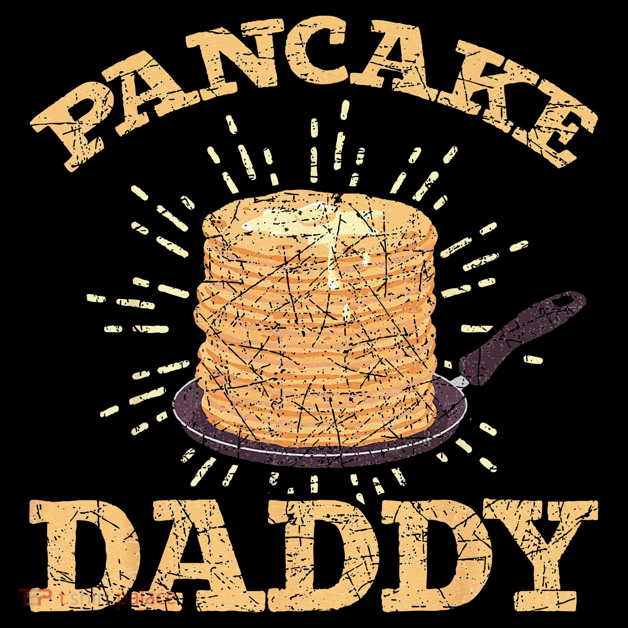 Fathers Day Pancake Daddy Pancake Chef Dad Foodie Pancake Women's Hoodie