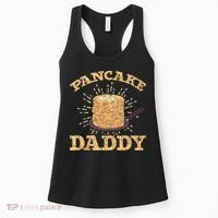 Fathers Day Pancake Daddy Pancake Chef Dad Foodie Pancake Women's Tank Top thumb 0