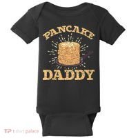 Fathers Day Pancake Daddy Pancake Chef Dad Foodie Pancake Baby Bodysuit thumb 0