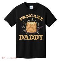Fathers Day Pancake Daddy Pancake Chef Dad Foodie Pancake Kids T-Shirt thumb 0
