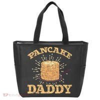 Fathers Day Pancake Daddy Pancake Chef Dad Foodie Pancake Tote Bag thumb 0