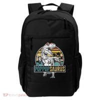 Father's Day Poppopsaurus T Rex Dinosaur Funny Poppopsaurus Backpack thumb 0
