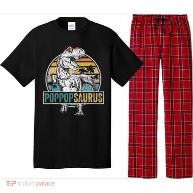 Father's Day Poppopsaurus T Rex Dinosaur Funny Poppopsaurus Pajama Set