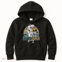 Father's Day Poppopsaurus T Rex Dinosaur Funny Poppopsaurus Kids Hoodie thumb 0