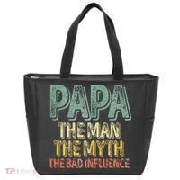 Father's Day Papa The Man The Myth The Bad Influence Tote Bag thumb 0