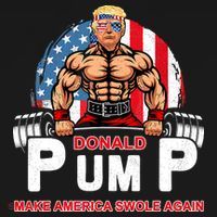 Funny Donald Pump Swole America Gym Fitness Trump 2024 Women's Hoodie thumb 2