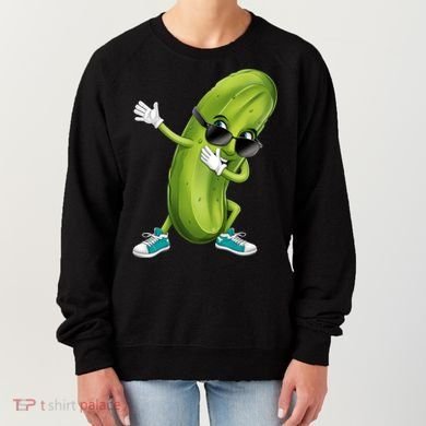Funny Dabbing Pickle Dancing Cucumber Lover Funny Gift Women's Sweatshirt